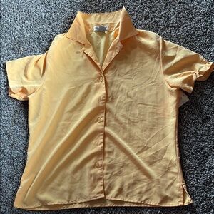 Women's Yellow Button-Up Shirt